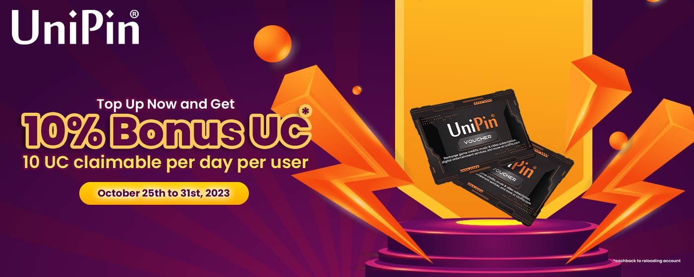 UniPin Bonus UC Reload Event: Boost Your Credits Now! (MY)